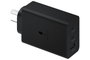 Samsung Adaptateur secteur 65W Noir - Chargeur triple port USB Type-C/A - Charge rapide pour ordinateur portable, smartphone et accessoires