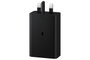 Samsung Adaptateur secteur 65W Noir - Chargeur triple port USB Type-C/A - Charge rapide pour ordinateur portable, smartphone et accessoires