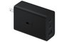 Samsung Adaptateur secteur 65W Noir - Chargeur triple port USB Type-C/A - Charge rapide pour ordinateur portable, smartphone et accessoires