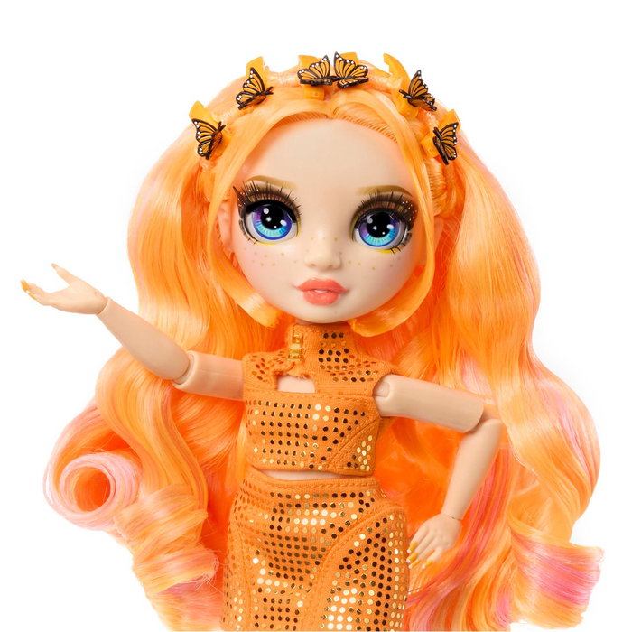MGA Rainbow High Style Icons - Poupée Poppy 431626 avec tenues de mode, sacs et coiffure - Collection de poupées articulées +4 ans