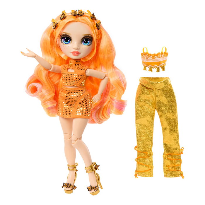 MGA Rainbow High Style Icons - Poupée Poppy 431626 avec tenues de mode, sacs et coiffure - Collection de poupées articulées +4 ans