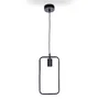 JD Lámpara Colgante Amy JD3972-01 BK - Lampe suspendue rétro en fer noir, culot E27, hauteur réglable pour salle à manger, salon, bureau