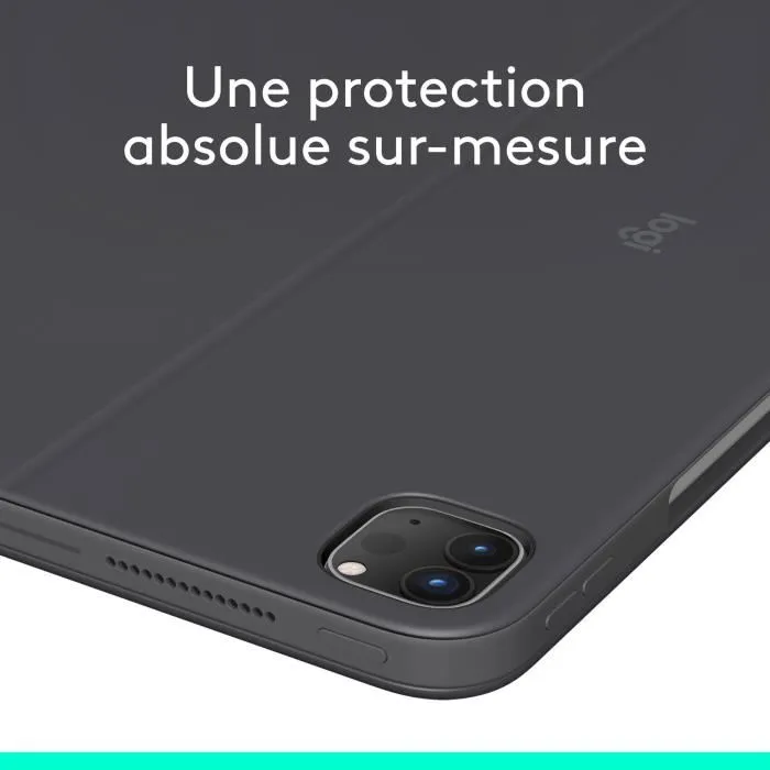Logitech Combo Touch - Etui clavier AZERTY avec pavé tactile et rétroéclairage pour iPad Pro 13 pouces M4/M5 (2024-2025) - Graphite