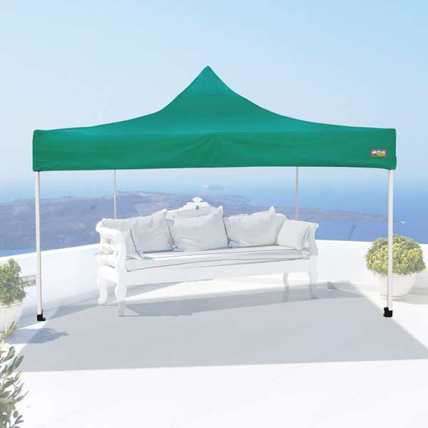 Tonnelle Aktive Pliable Hauteur réglable Acier Polyester 420D Oxford Vert 300 x 320 x 300 cm