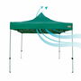 Tonnelle Aktive 300 x 300 x 220 cm Vert Pliable Hauteur réglable