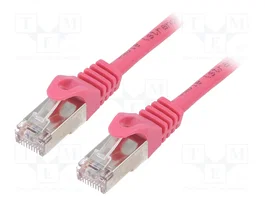 GEMBIRD Cordon de raccordement Cat 6 F/UTP rose 5m RJ45