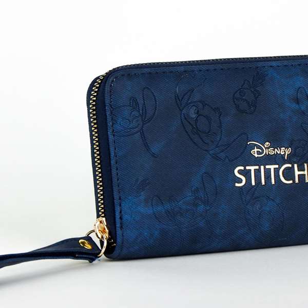 Cerdá Sac à main en similicuir avec coutures motif Stitch, pour enfant à partir de 3 ans, bleu
