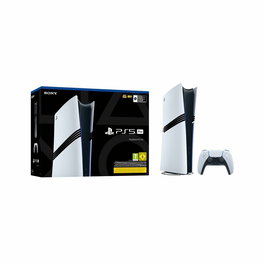 Sony Console PlayStation 5 Pro Édition Digitale 1000046526 - Sans lecteur Blu-Ray, Disque SSD 1 To, Manette DualSense, Couleur Blanc et Noir