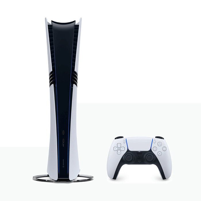 Sony PlayStation 5 Pro Digital Ed. Black, white