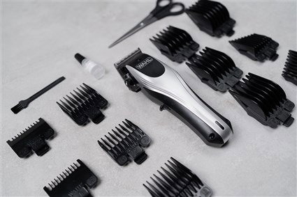 Wahl 09657-0460 Tondeuse à cheveux avec/sans fil Rapid Clip - Batterie lithium 120 min, 10 sabots 1.5-25mm, coupe rapide