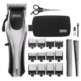 Wahl 09657 - 0460 Tondeuse cheveux rechargeable avec batterie Lithium et charge rapide, 10 peines de 1,5 à 25 mm et coupe au rasoir 0,7 mm, finition courbée, design fin et léger
