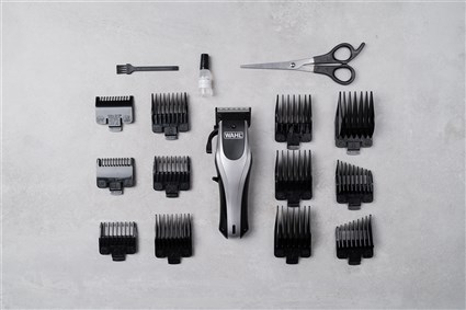 Wahl 09657-0460 Tondeuse à cheveux avec/sans fil Rapid Clip - Batterie lithium 120 min, 10 sabots 1.5-25mm, coupe rapide