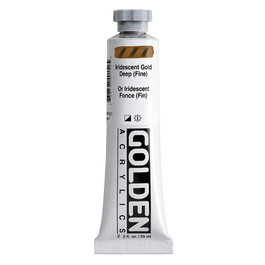 Golden Couleurs Acryliques Heavy Body Iridescent Or Foncé (Fin) 59 ml