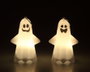 Figurines de fantôme lumineuses LED avec lumière 11x7 cm (Lot de 2)
