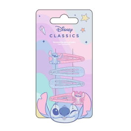 Cerdá - Lot de 4 Accessoires pour Cheveux Clips Stitch 6,5 x 12,5 x 0,1 cm - Lilas