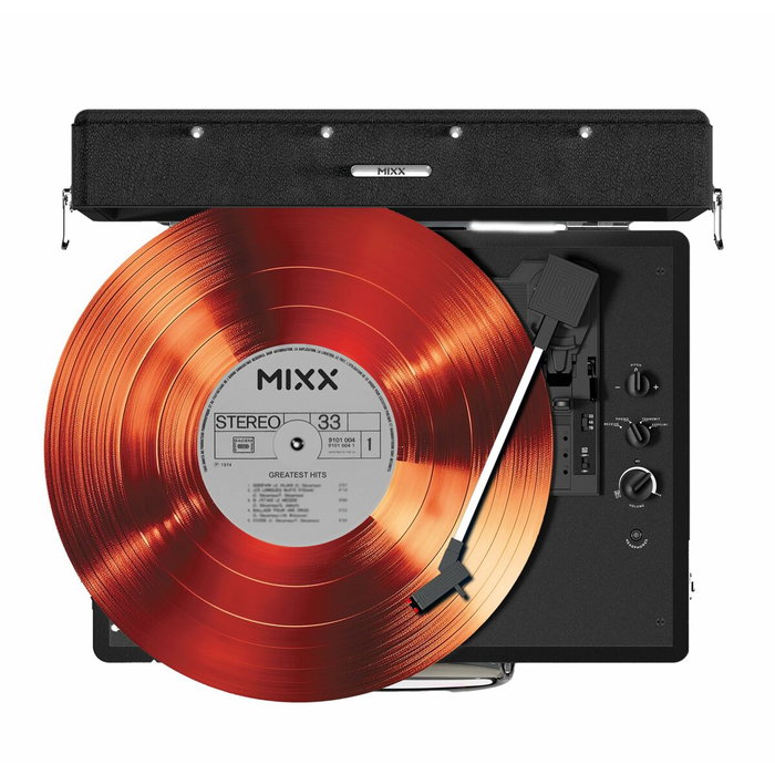 Mixx Audio Revival 55 - Platine vinyle Bluetooth avec enceintes intégrées, Noir