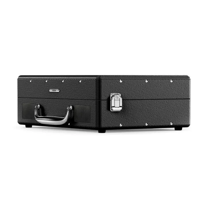 Mixx Audio Platine vinyle Revival 55 avec enceintes stéréo intégrées, Bluetooth, 3 vitesses, sortie RCA - Noir