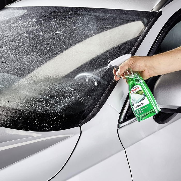 Sonax Nettoyant De Vitres SX03382410, Spray Glissant Citron, Pour Verre, Plexiglas, Écrans Tactiles, Miroirs, Fenêtres