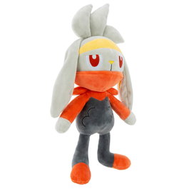 JAZWARES Peluche Pokémon Raboot - Peluche géante de 30 cm