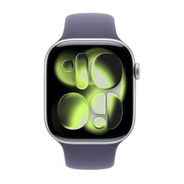 Apple Smartwatch Watch Series 11 GPS 46 mm Aluminium Argenté Sport Bague Violet