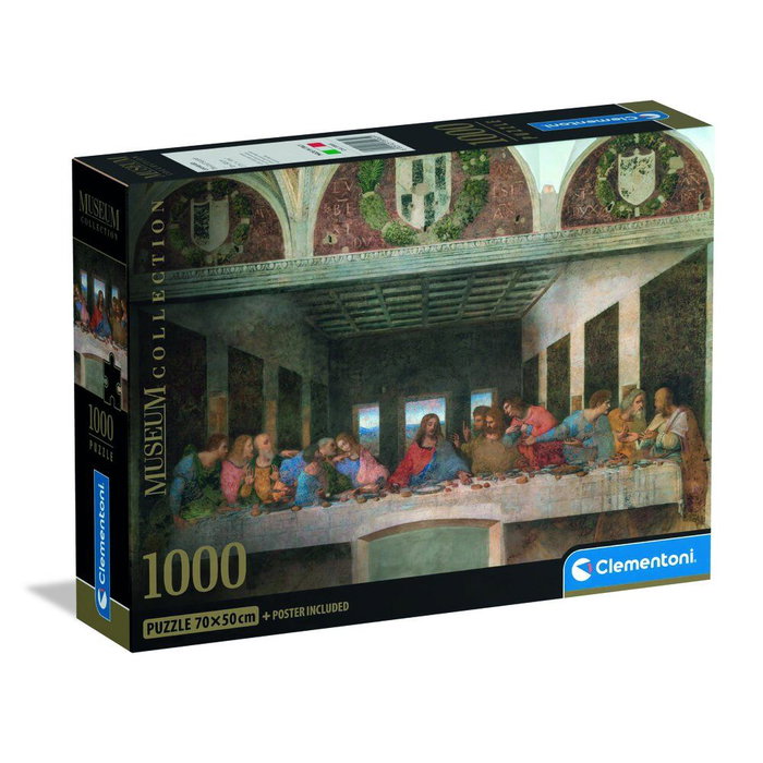 CLEMENTONI Puzzle 1000 Pièces La Cène de Léonard de Vinci 70x50 cm CLEMENTONI Puzzle 1000 Pièces La Cène de Léonard de Vinci 70x50 cm