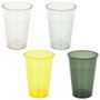 Home Deco Factory Lot de 4 verres en polystyrène couleurs différentes