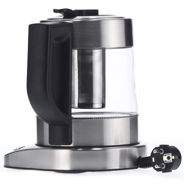 Severin WK 3473 Bouilloire en verre et inox 1L, Argent