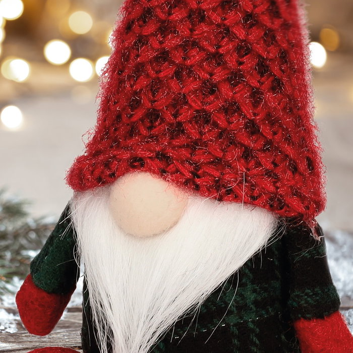 GSC Evolution Gnome de Noël assis Krampus Rouge et vert GSC Evolution Gnome de Noël assis Krampus Rouge et vert