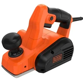 Black & Decker Rabot électrique filaire BEW712-QS 710W - Largeur de rabotage 82 mm, profondeur max 11 mm - Avec mallette de transport