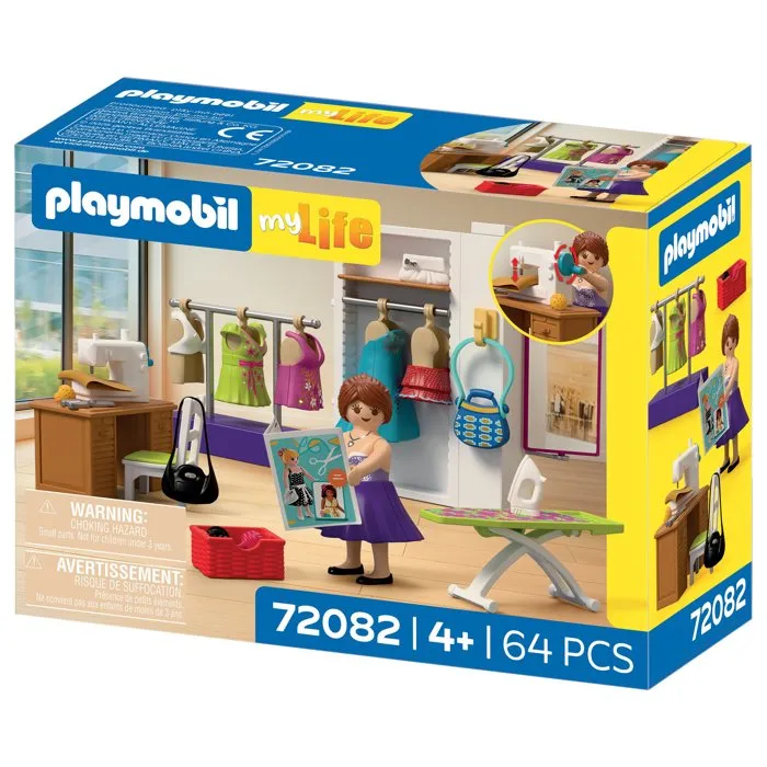 Playmobil 72082 - My Life Atelier de Stylisme Le Shopping, 64 Pièces, Jouet Créatif pour Fille Dès 4 Ans