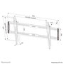 Neomounts WL35-550BL18 Support mural inclinable pour écrans et TV 43 à 86 pouces - Capacité 60 kg - VESA 100x100 à 800x400 - Noir