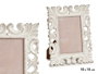 GIFTDECOR Porte-photo ajouré en bois blanc 13x18 cm