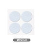 GSC Evolution Set de 4 feutres adhésifs ronds Ø35mm - Blanc