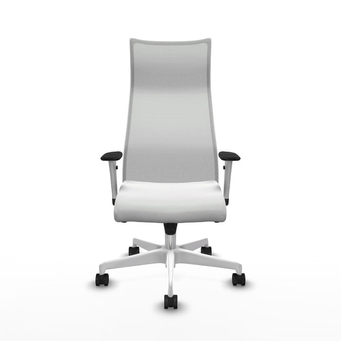 Piqueras y Crespo Albacete Chaise de Bureau Blanche avec mécanisme synchrone