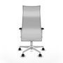 Piqueras y Crespo Albacete Chaise de Bureau Blanche avec mécanisme synchrone