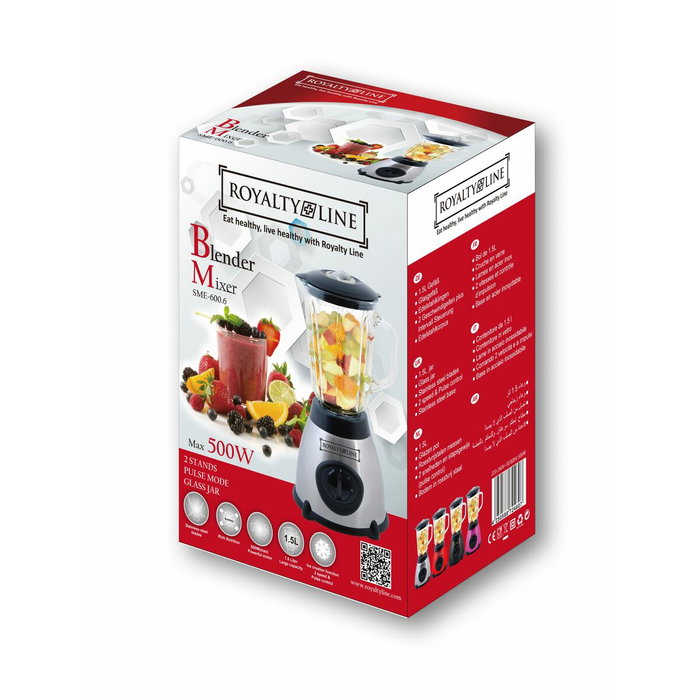 Bol mixeur Royalty Line Argenté 500 W 1,5 L Bol mixeur Royalty Line Argenté 500 W 1,5 L