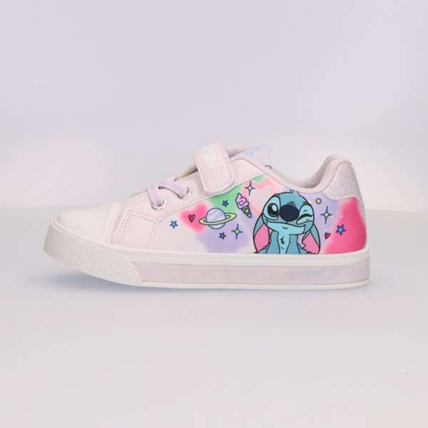 Cerdá T032 - Chaussures en toile avec éclairage LED et semelle PVC pour fille - Taille 32, couleur lilas, modèle aléatoire