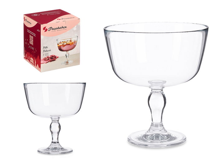 Pasabahce Tartera Petite Patisserie avec Pied Ondulé 22x22x22 cm Verre Transparent (Set de 4) Pasabahce Tartera Petite Patisserie avec Pied Ondulé 22x22x22 cm Verre Transparent (Set de 4)