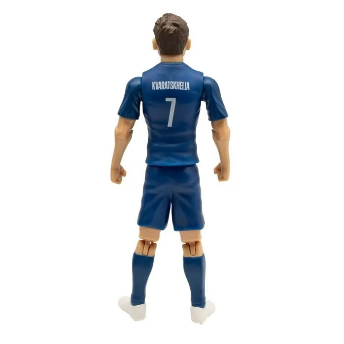 Megableu Figurine articulée PSG Khvicha Kvaratskhelia - Numéro 7 - 20 cm - Langue française - MEGABLEU