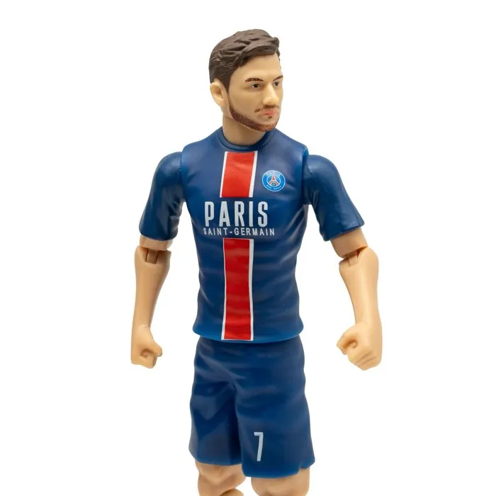 Megableu Figurine articulée PSG Khvicha Kvaratskhelia - Numéro 7 - 20 cm - Langue française - MEGABLEU