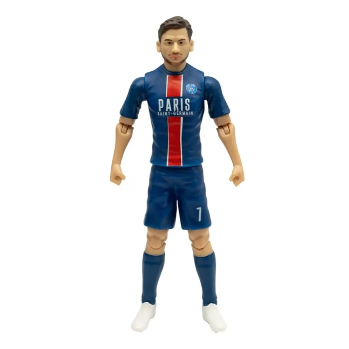 Megableu Figurine articulée PSG Khvicha Kvaratskhelia - Numéro 7 - 20 cm - Langue française - MEGABLEU