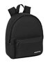 Safta Mochila - Mini sac à dos noir imperméable en polyester 600D 27 * 32 * 10 cm - Pour enfants 3 ans