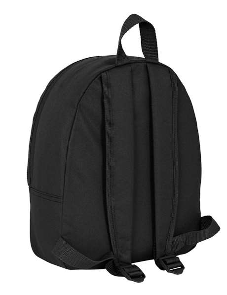 Safta Mochila - Mini sac à dos noir imperméable en polyester 600D 27 * 32 * 10 cm - Pour enfants 3 ans