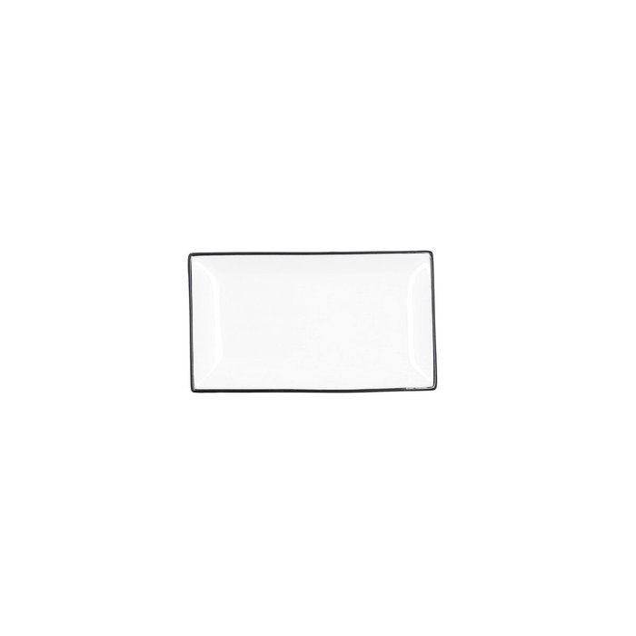 Quid Gastro Black Tapa Frios Porcelana 16,5x9,5x2 cm (6 Unidades) Porcelaine Blanche et Noire Quid Gastro Black Tapa Frios Porcelana 16,5x9,5x2 cm (6 Unidades) Porcelaine Blanche et Noire