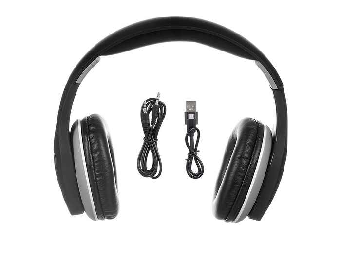 Argon Casque Bluetooth Pliable Noir Plastique 18x7x18 cm (Set de 8)
