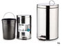 BERILO Poubelle 12L en Acier Inoxydable avec Pédale