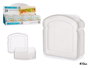 LEKNES Porte-sandwich en plastique transparent 410ml
