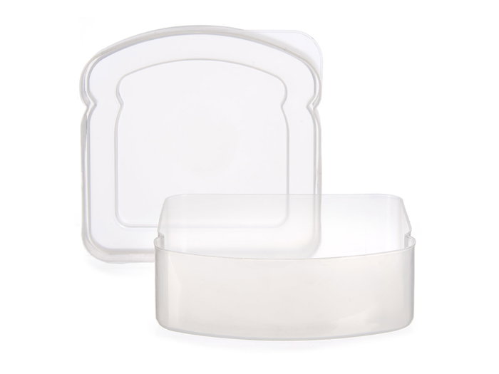 LEKNES Porte-sandwich en plastique transparent 410ml