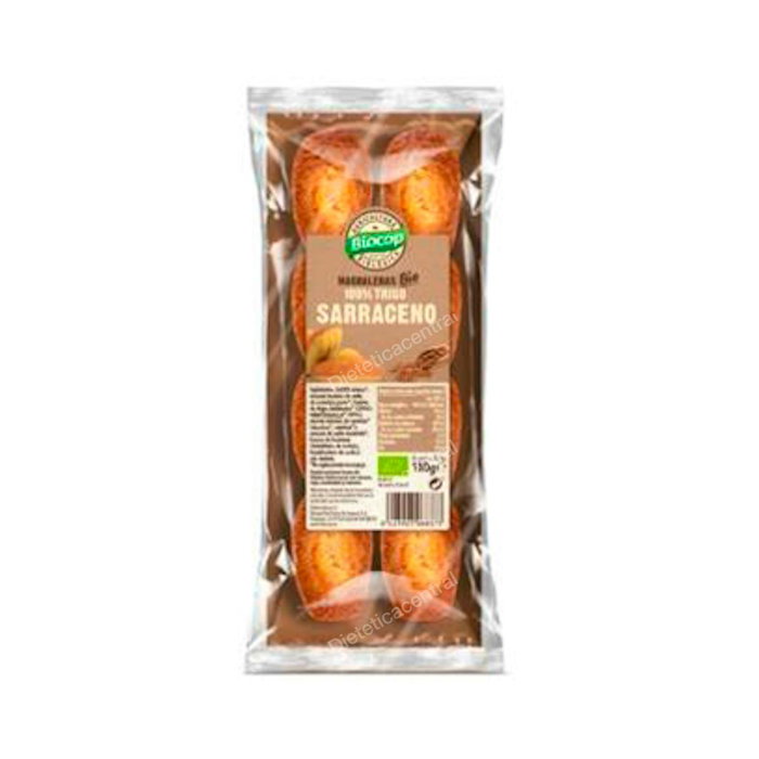 BIOCOP Madeleines Sarrasin 100% 180g Bio - 8 Pièces BIOCOP Madeleines Sarrasin 100% 180g Bio - 8 Pièces