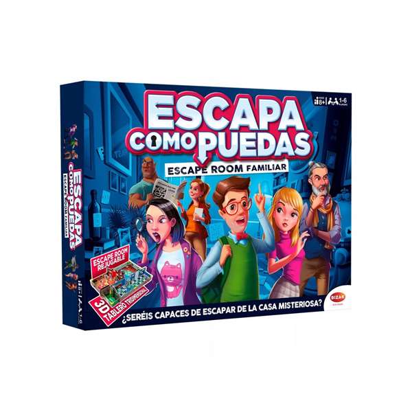 Bizak Juego escapa como puedas - Jeu d'évasion et d'enquête en espagnol - Mystère dans la maison - À partir de 8 ans